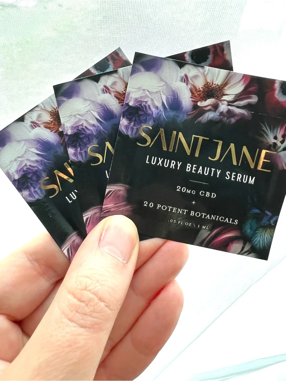 5 for 25⚡️Saint Jane Luxury Beauty Serum Sample Packets 3ml